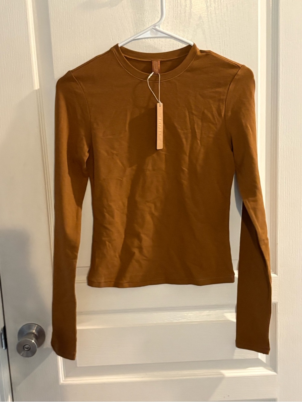 Skims Kim Kardashian Women’s Cotton Jersey Long Sleeve T-shirt S New with Tags